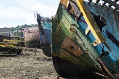 Wrecks on Hooe Lake