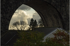 Silhouette through the arch